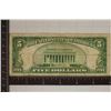 Image 2 : 1929 US $5 NATIONAL CURRENCY BROWN SEAL BILL
