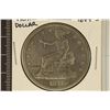 Image 1 : 1877-S US SILVER TRADE DOLLAR AU WITH SCRATCHES