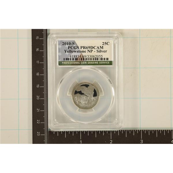 2010-S SILVER YELLOWSTONE N.P. QUARTER PCGS