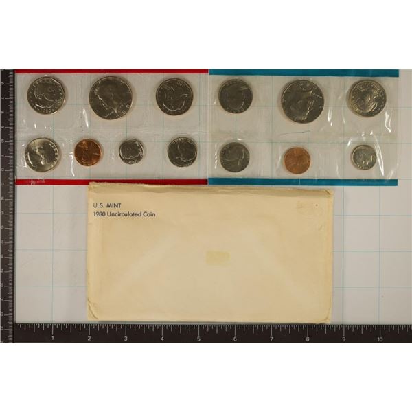 1980 US MINT SET (UNC) P/D/S (WITH ENVELOPE)