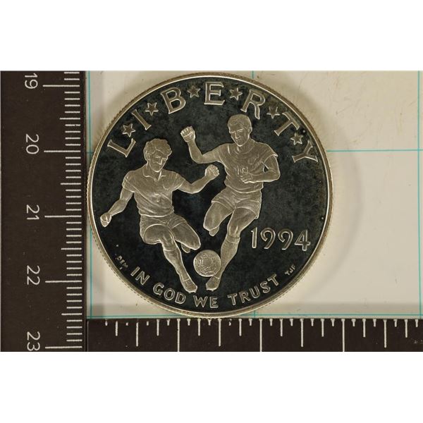 1994-S US PF SILVER DOLLAR OLYMPIC SOCCER