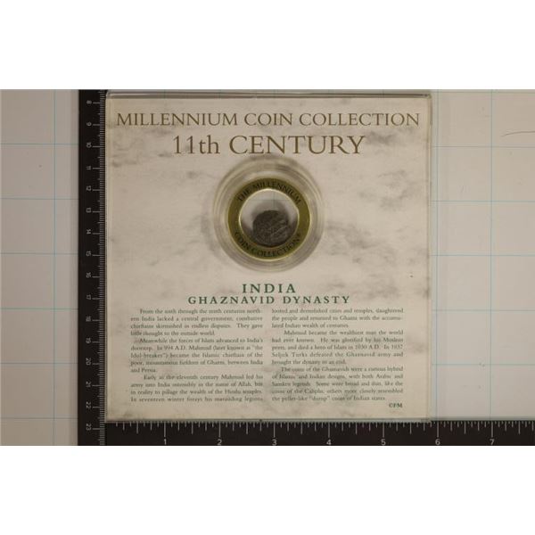 MILLENNIUM COIN COLLECTION 11TH CENTURY INDIA