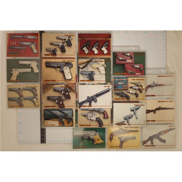28 GREAT GUNS TRADING CARDS ALL IN UNC CONDITION