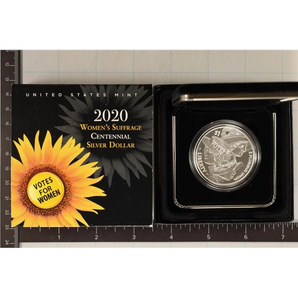 2020-P PROOF WOMENS SUFFERAGE CENTENNIAL SILVER $