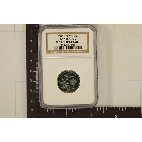 2000-S SILVER SOUTH CAROLINA NGC PF69 ULTRA CAMEO