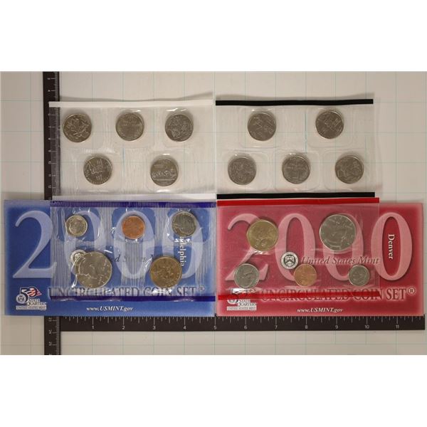 2000 US MINT SET (UNC) P/D (WITH ENVELOPES)