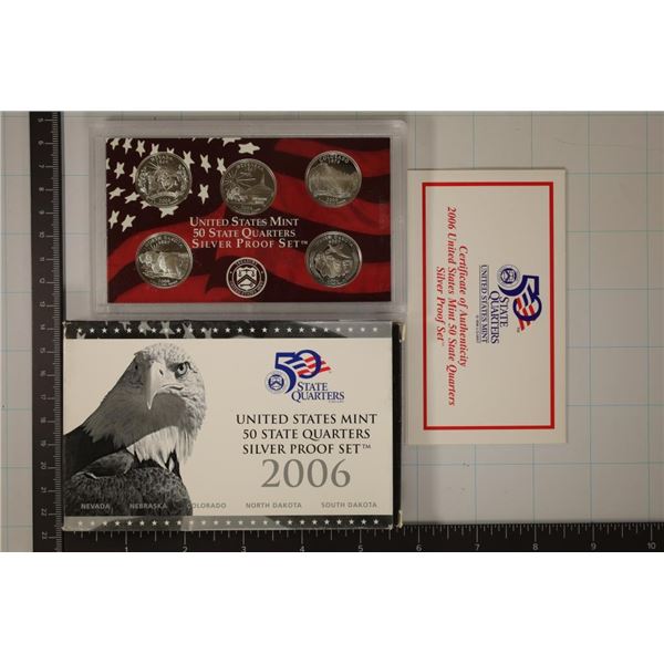 2006 SILVER US 50 STATE QUARTERS PROOF SET