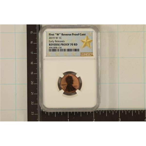 2019-W REVERSE PF LINCOLN CENT NGC PF 70 RD