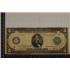 Image 1 : 1914 US $5 FEDERAL RESERVE NOTE LARGE SIZE