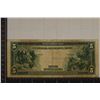 Image 2 : 1914 US $5 FEDERAL RESERVE NOTE LARGE SIZE