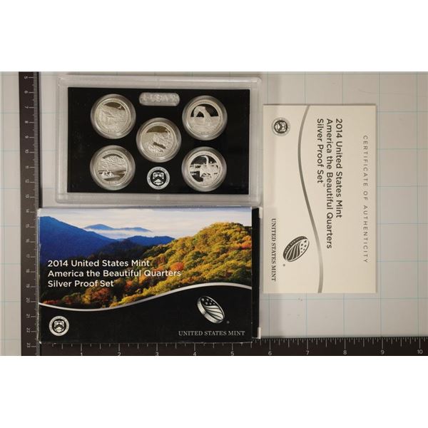 2014 SILVER US 50 STATE QUARTERS PROOF SET WITHBOX