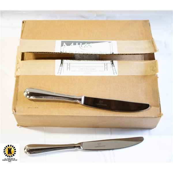 36 NEW CHEF & SOMMELIER ORZON DINNER KNIVES