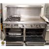 Image 4 : GARLAND US RANGE 5' DOUBLE OVEN W/ 4 OPEN BURNERS