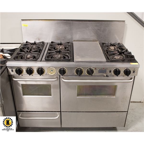 5 STAR 48" FREE STANDING DUAL FUEL 6 BURNER RANGE