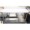 Image 1 : NEW 24" X 60" X 34" STAINLESS STEEL WORKTABLE W/