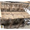 Image 1 : 6 METAL FRAME UPHOLSTED BAR CHAIRS