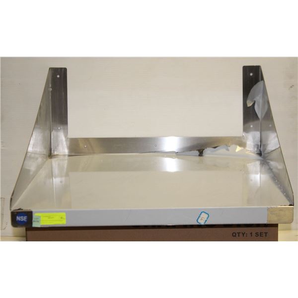 NEW 24" X 24" STAINLESS STEEL MICROWAVE SHELF