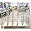Image 1 : 8-TIER QUINTUPLE TRAY RACK ON CASTERS