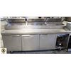 Image 1 : STAINLESS STEEL 92" PIZZA PREP TABLE