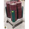 Image 2 : CART W/ STACKED PLATES