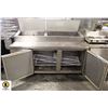 Image 2 : COLDTECH 70" STAINLESS STEEL 2-DOOR PIZZA PREP