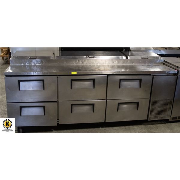 TRUE REFRIGERATED PREP STATION W/ 6 STORAGE