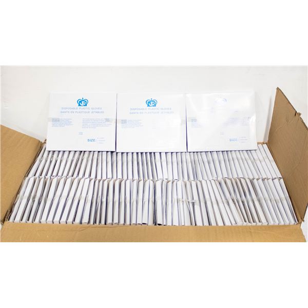NEW BOX OF JOHNSON ROSE DISPOSIBLE PLASTIC GLOVES