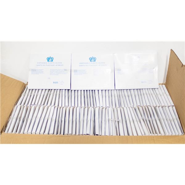 NEW BOX OF JOHNSON ROSE DISPOSIBLE PLASTIC GLOVES
