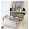 Image 1 : 5   ONE THIRD CHAFING PANS W/LIDS