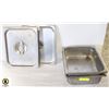 Image 1 : 2 FULL SIZE DEEP STEAM PANS