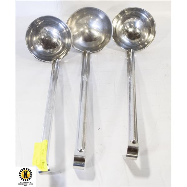 THREE 8 OZ LADLES