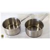 Image 1 : TWO  4 QUART HEAVY DUTY SAUCE PANS