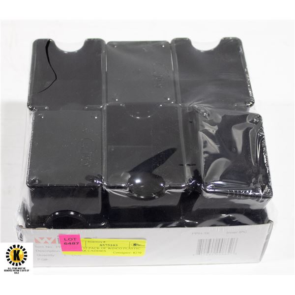 NEW 12 PACK OF WINCO PLASTIC SUGAR CADDIES