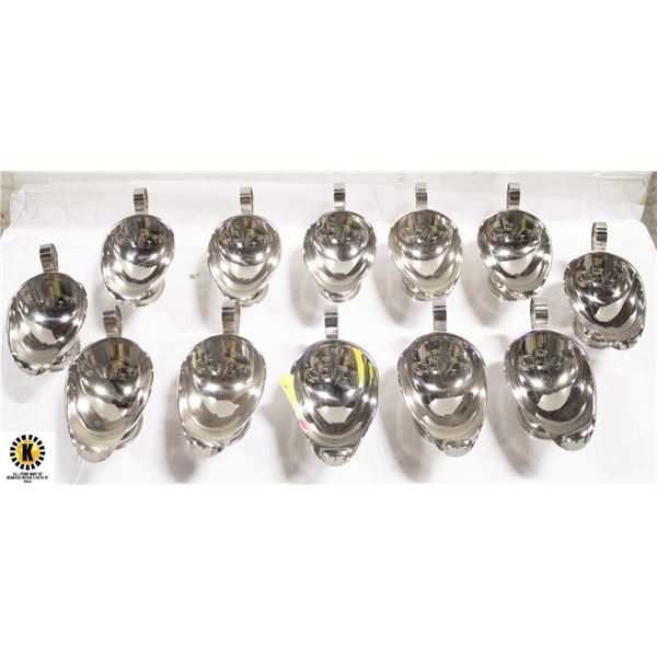 12 NEW BROWNE S/S GRAVY BOATS