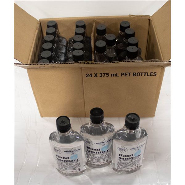 BOX OF 21 HAND SANITIZER BOTTLES