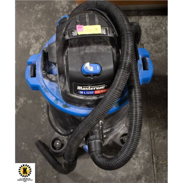 MASTER VAC 30L 4HORSE POWER SHOP VAC