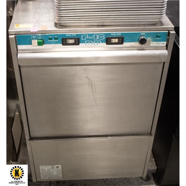 JET-TECH F-18 DP ST STEEL COMMERCIAL DISHWASHER