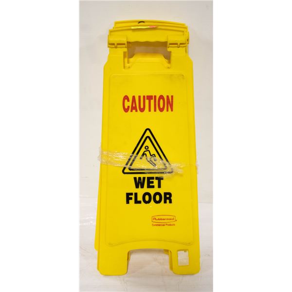 LOT OF 3 CAUTION WET FLOOR SIGNS