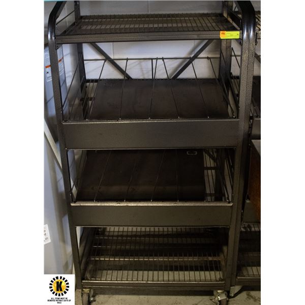 4-TIER STORE DISPLAY SHELF 28.5" X 24" X 57.5"