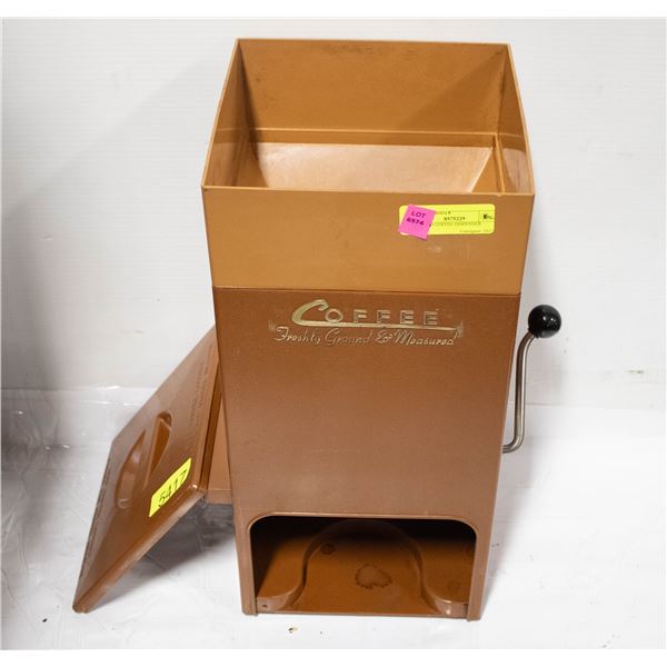 GROUND COFFEE DISPENSER