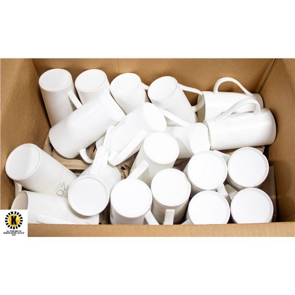 BOX OF 43 LATTE COFFEE MUGS