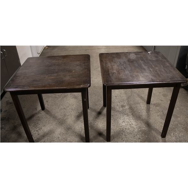 LOT OF 2 WOODEN TABLES