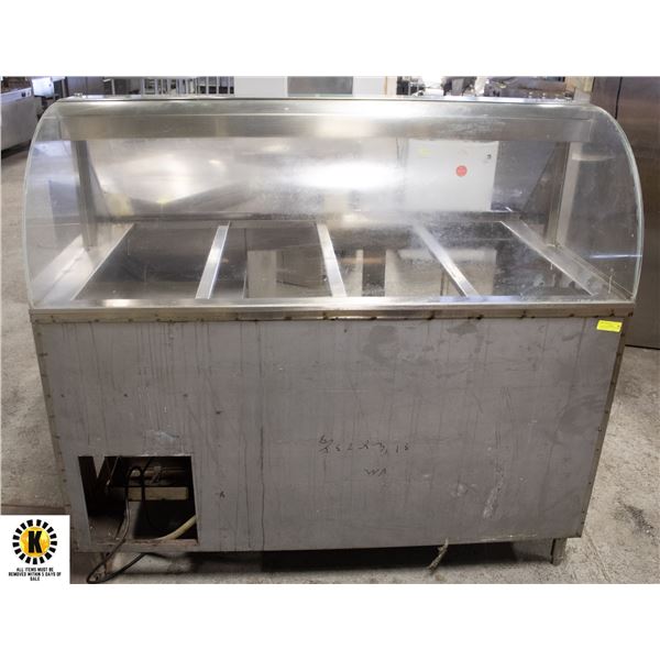 GLASS FRONT HOT FOOD SERVER / DISPLAY CASE