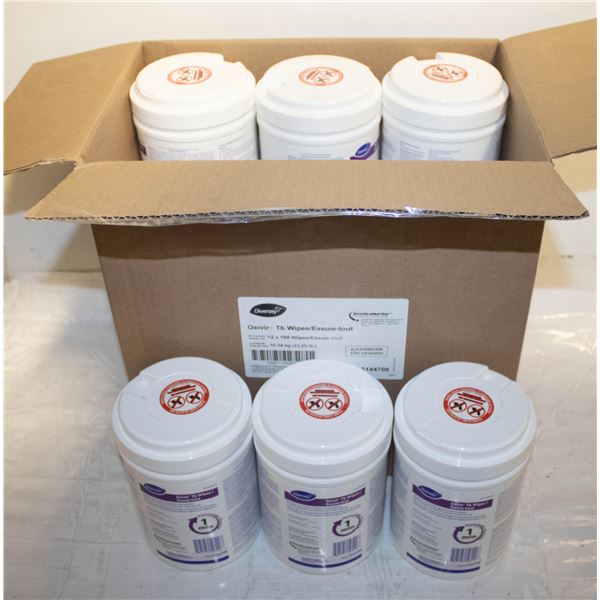 CASE OF DIVERSEY ANTISEPTIC WIPES  12X 160 WIPES