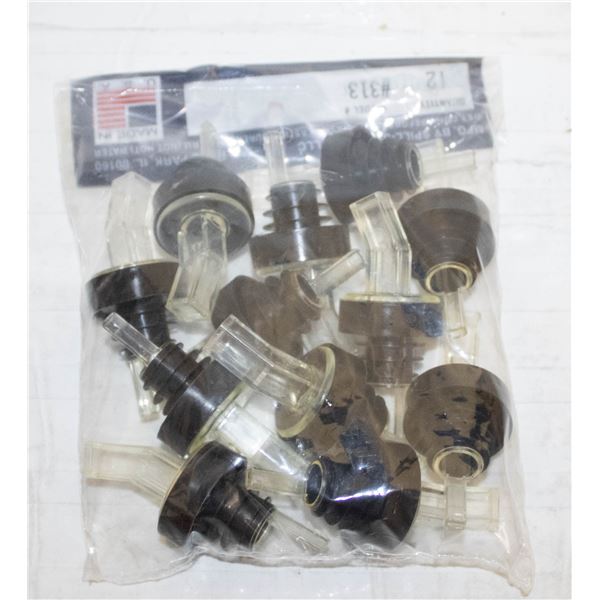 BAG OF 12 NEW POUR-STOP POURERS