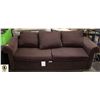 Image 1 : PURPLE UPHOLSTED COUCH