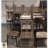 Image 1 : 30 METAL FRAME UPHOLSTERED DINNING CHAIRS