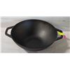 Image 1 : NEW 12" CAST IRON WOK W/ DUAL HANDLES