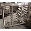 Image 1 : 21 SLOTS METAL TRAY CART W/ CASTERS