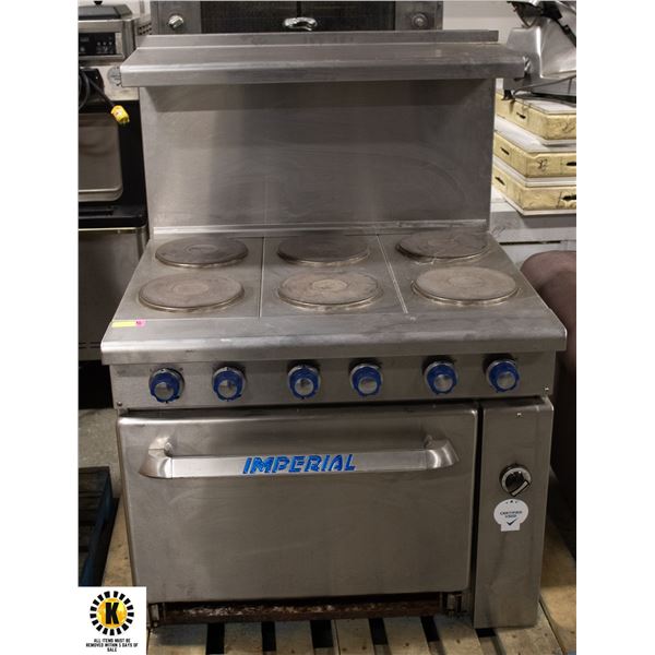 IMPERIAL ELECTRIC 6 BURNER RANGE